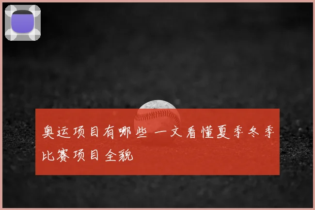 奥运项目有哪些 一文看懂夏季冬季比赛项目全貌